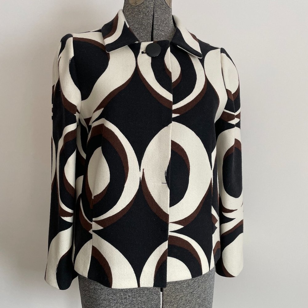 J. Crew Misses Sz 14 Vintage All Wool NWT Mod Design Jacket